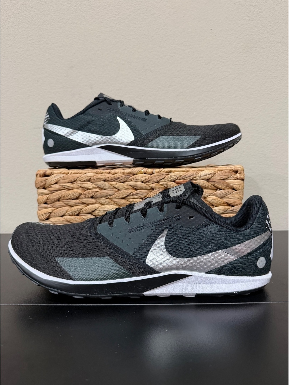Size 14 - Nike Zoom Rival Waffle 6 “Black Metallic Silver”